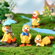 4pack Mini Cute Duck Miniature Figurine