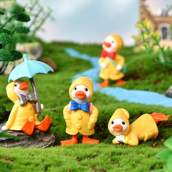 4pack Mini Cute Duck Miniature Figurine