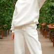 Women Solid Color Hoodies Set Tracksuit Set